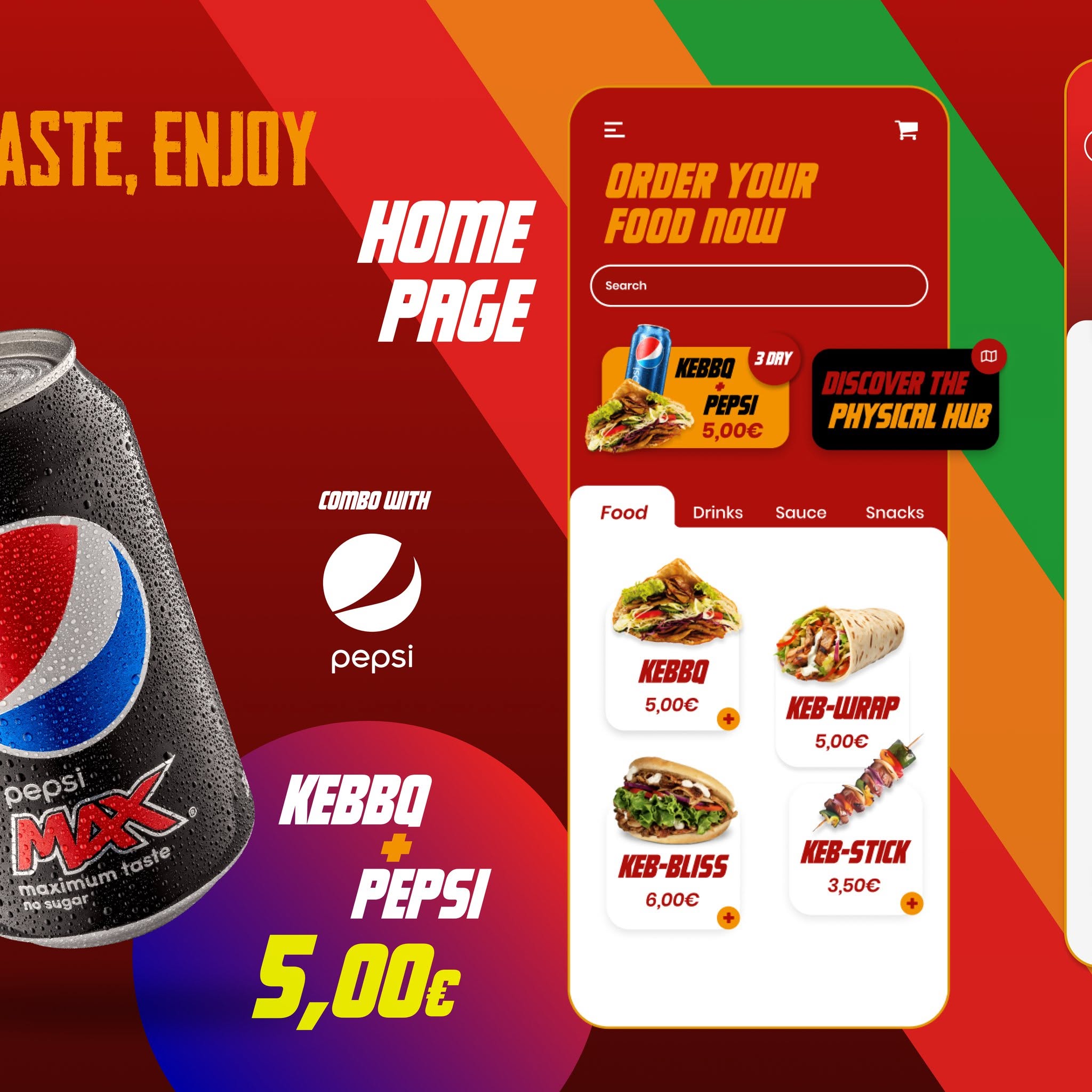 Progetto UI/UX: interfaccia mobile per ordinare cibo